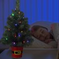 thumbnail image 3 of Haute Decor Night Night™ Tree in Red Metal Santa Belt Pot with Multi-Color Lights and 4 Brightness Settings, 3 of 5