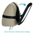 thumbnail image 2 of SafeFit® 360° Pivoting Baby and Toddler Adjustable Crash-Tested Car Mirror, Black, 2 of 6