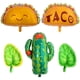thumbnail image 4 of Decoración de fiesta de verano Globo de fruta Cactus tropical Piña Sandía Taco Fresa Globo de película de aluminio, 4 of 5
