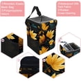 thumbnail image 2 of Thanksgiving Leaves Foldable Car Trash Bin with Lid, Leak-proof Mini Garbage Can – Hanging Storage Bag Included, 2 of 6