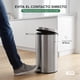 thumbnail image 3 of 2 Botes de Basura de Acero Inoxidable con Pedal y Cesto Plástico Removible Kingshouse, Capacidad 30L, 3 of 7