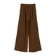 thumbnail image 5 of HongQid Women's Elastic High Waist Wide Leg Loose Casual Pants Joggers Lounge Sweatpants with Pockets, 5 of 6