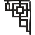 thumbnail image 4 of Ekena Millwork 1 1/2"W x 5 1/2"D x 8"H Eris Wrought Iron Bracket, (Single center brace), Antiqued Pewter, 4 of 7