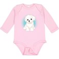 thumbnail image 3 of Inktastic Maltese Puppy Dog Boys or Girls Long Sleeve Baby Bodysuit, 3 of 5
