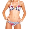 thumbnail image 2 of Valentine's Day Love Women's Detachable Sponge Adjustable Strap Bikini Set Swimsuit - Two-Pack for Beach Pool Party, 2 of 6