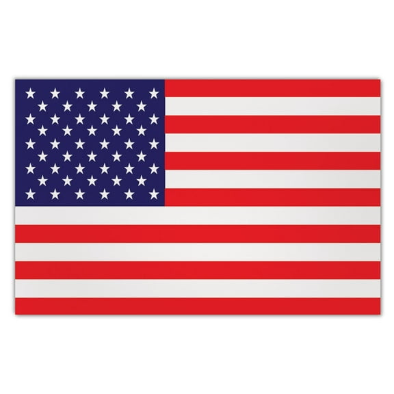 Giant Size Magnet - United States Flag, USA, Red, White and Blue - Patriot, Patriotism - 12" x 7.75"