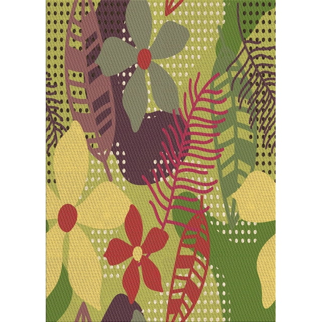 Ahgly Company Indoor Rectangle Patterned Sienna Brown Area Rugs, 4' x 6'
