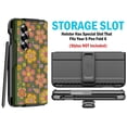 thumbnail image 5 of Case and Belt Clip Combo for Samsung Galaxy Z Fold 6, Nakedcellphone Cover and Hip Holster Holder [Rotate, Stand, S-Pen Slot] for Z Fold6 Phone (SM-F956U, 2024) - Retro Flower Pattern, 5 of 10