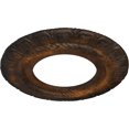 thumbnail image 2 of Ekena Millwork 9"OD x 4 1/2"ID x 1/2"P Claremont Ceiling Medallion (Fits Canopies up to 5 5/8"), Hand-Painted Rust, 2 of 5
