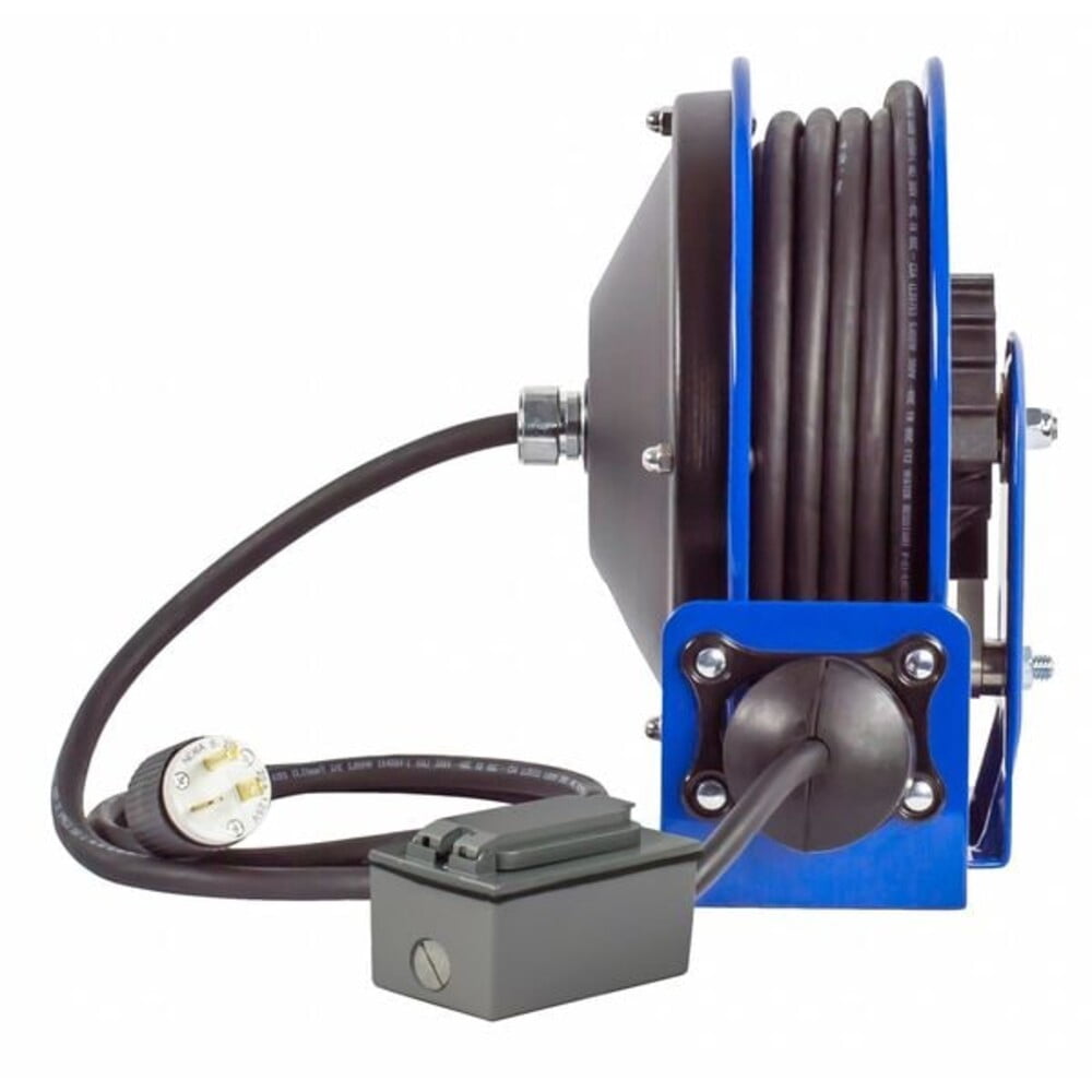Coxreels Compact Spring Driven Cord Reel Duplex Gfic Rec 12Ga X 30'