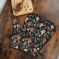 thumbnail image 5 of Brown Mushroom Flower Black Pattern Shower Curtain OneSize ,Bathroom Decorative Shower Curtains Set with 12 Hooks,Modern Waterproof Washable Shower Curtain, 5 of 7