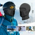 thumbnail image 2 of 2 piezas de pasamontañas de invierno para hombres y mujeres, máscara facial térmica a prueba de viento, bufanda para clima frío para ciclismo, esquí y escalada, 2 of 7