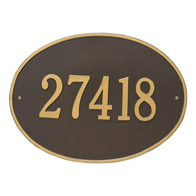 Whitehall 2926OG Hawthorne Oval - Estate Wall - One Line- Bronze/Gold