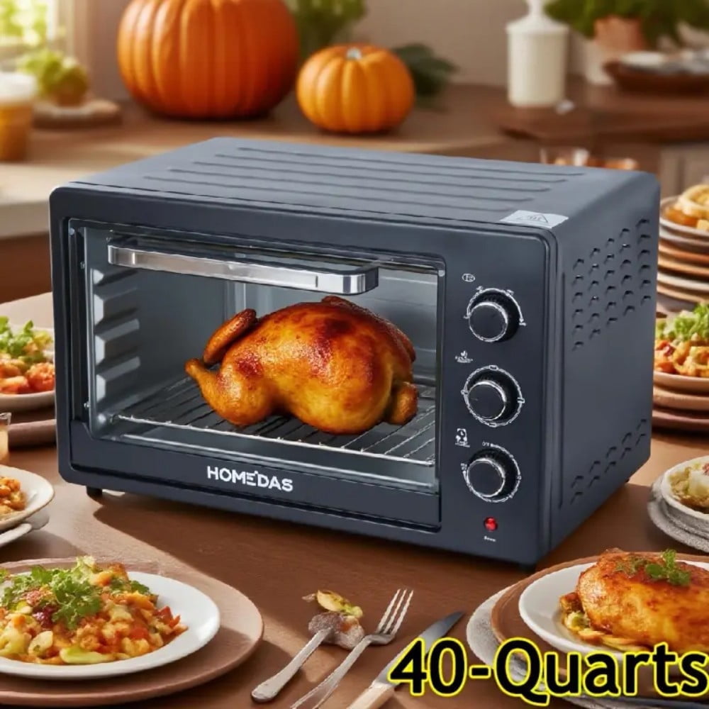 CRUXGG 6 Slice Digital Countertop Convection Combo: 10-in-1 Air