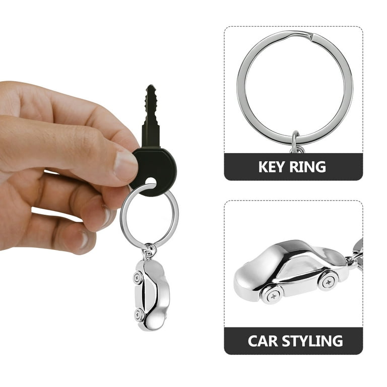 VOSAREA 1 Set Leather Key Holder Diy Key Chain Diy Key Pendant Key  Accessories Keychain Pendant Keychain Decor Transparent Key Chain Tassels  for