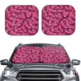 thumbnail image 2 of Yiaed Pink Butterfly Print Car Front Windshield Sun Shade,Foldable Anti-UV Car Sunshade for Front Window for Most Vehicles-Large, 2 of 5