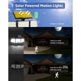 thumbnail image 2 of Luces solares Lepro WL4000 de alto brillo, 2 paquetes, 2 of 8