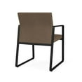 thumbnail image 5 of Fauteuil d'Invité pour Réception Salle d'Attente Soins de Santé / Acier Noir / Brun, 5 of 5