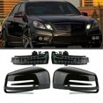 thumbnail image 5 of Car Door Mirror Cover with LED Turn Signals for Mercedes Benz C E S Class W204 X204 W212 W221 C300 C, 5 of 5