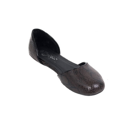 Women Ballerina Buckle Flats, PU Leather Work & Casual (Best Casual Leather Shoes)