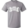 thumbnail image 2 of OXI T-Shirt - Your Workout is, Basic Casual T-Shirt for Men's and Women Fleece T-Shirt Short Sleeve - Sport Grey 3X-Large, 2 of 3