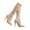 Beige, variant on UngA Burgundy Boots Womens Mid Calf Boots Pointed Toe High Heel Long Boots Side Zipper Winter Dress Shoes Beige,7.5