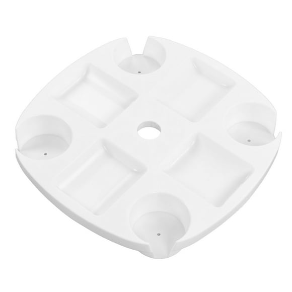 Beach Umbrella Table Tray, Umbrella Table Tray PP Round Dirt For Snack