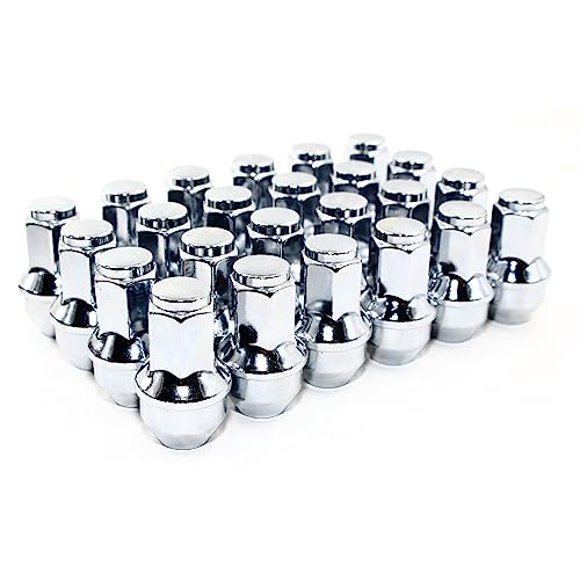 Ensemble de 24 Veritek Écrous d'Écrous de Siège Gland Grands 14x2.0mm 13/16 Hex 2 Pouces Chrome Style OEM d'Usine pour Ford F-150 Expedition Lincoln Navigator Roues d'Usine