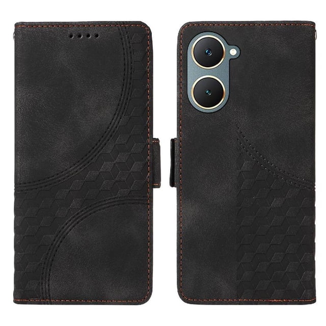 Funda GANGXUN para Vivo Y18/Y18E con diseño acolchado elegante, cuero PU, protección total y ajuste preciso
