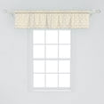 thumbnail image 2 of Ambesonne Moroccan Valance Pack of 2, Traditional Girih Star, 54"X12", Amber and White, 2 of 2