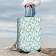 thumbnail image 3 of Lsque Daisy Floral A Printed Luggage Cover, Travel Luggage Protector,Scratch and Dirt Resistant, Fits 18-32 Inch Luggage - Large, 3 of 9