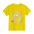 thumbnail image 6 of NIEWTR Kids Halloween Pumpkin Ghost Graphic T-Shirt Boys Girls Short Sleeve Soft Cotton Crew Neck Tee 2-6Y Holiday Casual Play Top Multiple Cute Halloween Print Options(2-3 Years), 6 of 7
