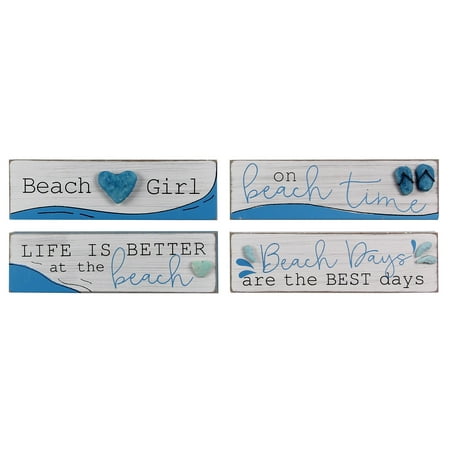 Beach Girl On Beach Time Beach Days Best Life is Better Wood Box Signs Set of