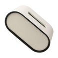 thumbnail image 4 of Caja de pañuelos de cuero de PU, soporte para caja de pañuelos de papel, dispensador de pañuelos para decoración del hogar Beige, 4 of 9