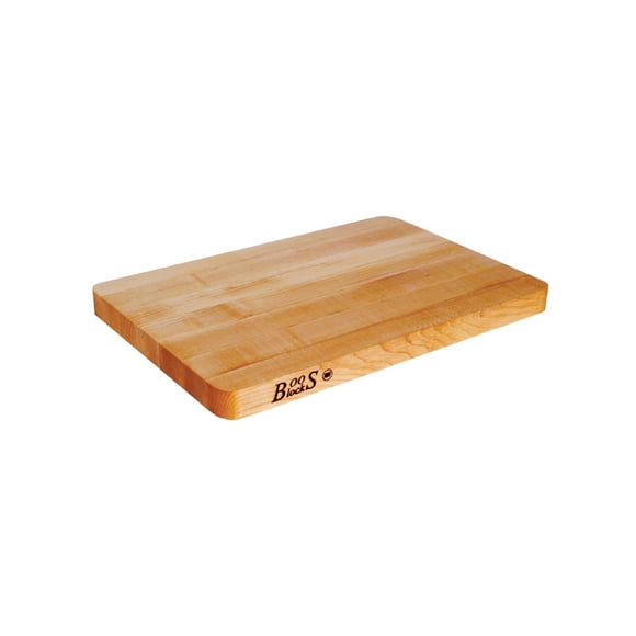 John Boos & Co. Edge-Grain Chop-N-Slice Cutting Board, Maple - 18" x 12" - 1.25" Thick