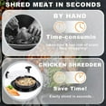 thumbnail image 4 of Chicken Shredder Tool Twist, 9.9" Visible Meat Breast Shredder, Chicken Crusher, Ergonomic Handle, Dishwasher Safe, Anti-Slip, Heat Resistant, BPA Free, 4 of 9