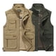 thumbnail image 2 of Chalecos de otoño para hombre, chaqueta táctica de fotógrafo sin mangas, chaleco informal de algodón con múltiples bolsillos, chaleco para hombre, abrigo de talla grande, 2 of 5