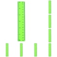 10Pc Straight Plastic Ruler, 15cm Mini Ruler, 4.4×1.2 inch Dual Scale ...