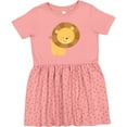 thumbnail image 3 of Inktastic Happy Lion Girls Toddler Dress, 3 of 5