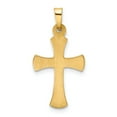 thumbnail image 4 of 14k Yellow Gold Hollow Cross Pendant Charm, 4 of 4