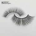 thumbnail image 3 of Longs Cils Naturels, Faux Cils 4 Paires de Cils imitation 3D, Réutilisables, Noirs, 3 of 7