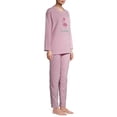 thumbnail image 3 of The Great Christmas Women's Christmas Edition 4 Piece Plush Pajama Set in Gift Box, 3 of 7
