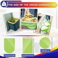 thumbnail image 3 of 3 Gallon Small Trash Bags 100 Counts Small Trash Can Liners Garbage Bags Mini 10L Wastebasket Bin Liners Bags for Bathroom Kitchen Bedroom Living Room Office,Green, 3 of 7