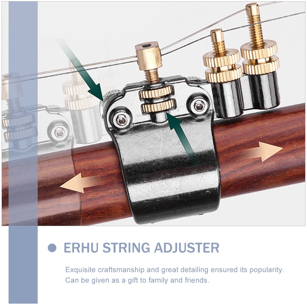 Greenadscape Erhu Tuner Black Color Erhu Accessory 2Pack