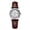 AW25905 Silver Case/White Dial, Brown Strap, variant on Women's 28mm Luxury Watch, Mother of Pearl Dial Czech Crystal Stainless Steel Sapphire Ladies Analog Wristwatch, 50m Waterproof Gift for Wife Mother Daughter