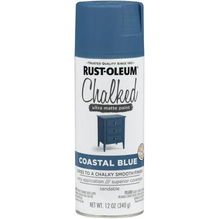 Rust-Oleum Chalked Coastal Blue Spray Paint, 12 (Best Paint For Ceramic Plates)
