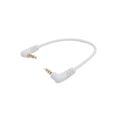 thumbnail image 5 of 20cm Gold Plated 3.5mm Male to Male Stereo Audio Cable with Doube Angled Connectors Short Earphone Line, 5 of 11