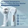thumbnail image 2 of CSONGAZA Electric Silicone Facial Cleansing Brush, 3 Modes & 45°C Thermal Heating, IPX7 Waterproof, Rechargeable Face Scrubber for Deep Cleaning, Exfoliating & Massaging, for Women & Men (Blue), 2 of 8