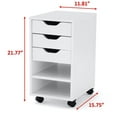 thumbnail image 4 of Mainstays Perkins Rolling File Cabinet, White, 4 of 4