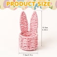 thumbnail image 5 of Mini Easter Baskets, 2.9X5.3inch Small Easter Woven Baskets, Egg Hunt Basket, Easter Decorations, Spring Party Favor Basket, Gift Basket for Holiday Celebrations, Easter Egg Hunt, Party Decor, 5 of 7
